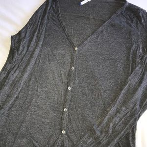 button Down Grey Cardigan